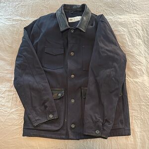 RARE DICKIES CONSTRUCT CANVAS/LEATHER COAT